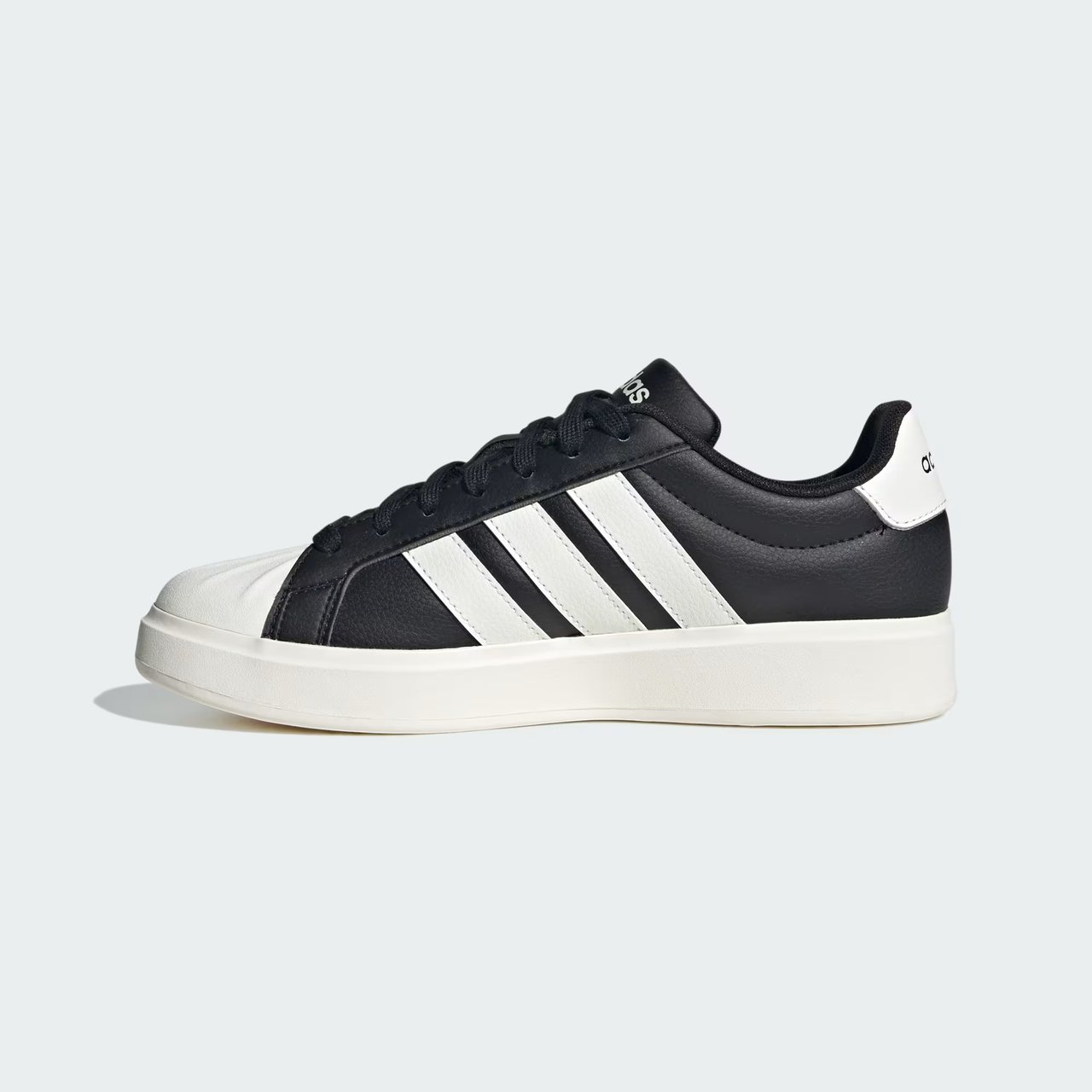 Tênis Adidas Street Talk Feminino Preto Preto/Branco 6