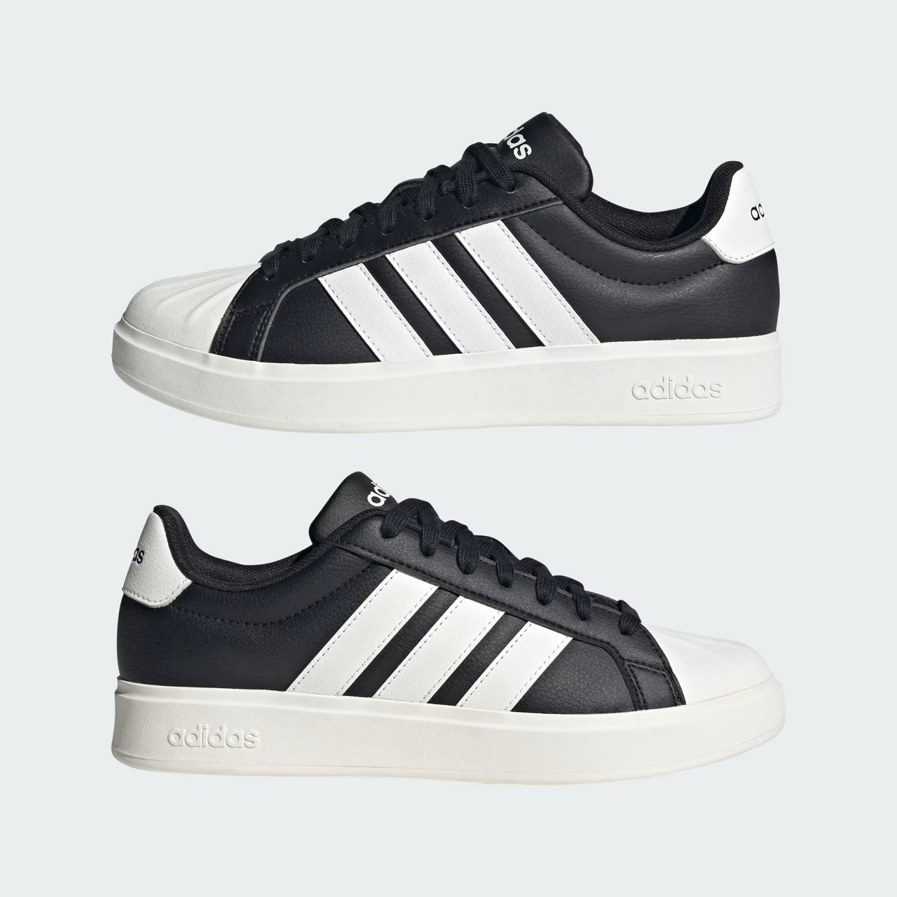 Tênis Adidas Street Talk Feminino Preto Preto/Branco 7