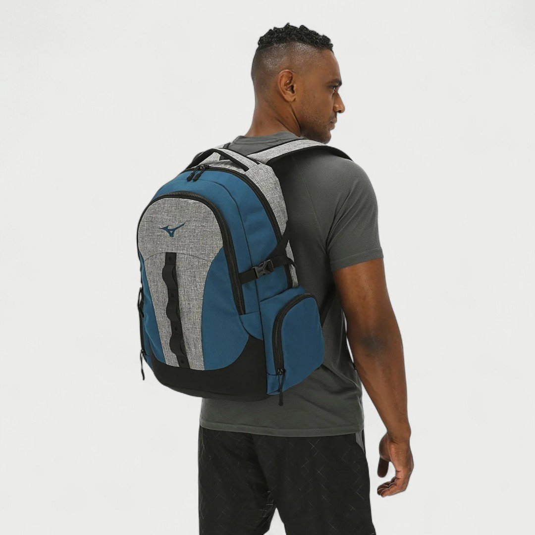 Mochila Unissex Mizuno Kobe New Azul Azul Opala/Cinza Mescla 2