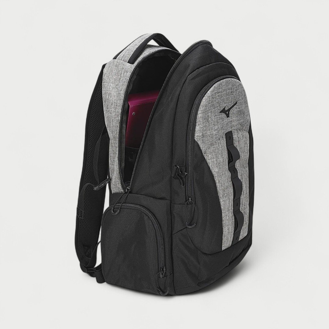 Mochila Unissex Mizuno Kobe New Cinza Mescla Cinza Mescla/Preto 3