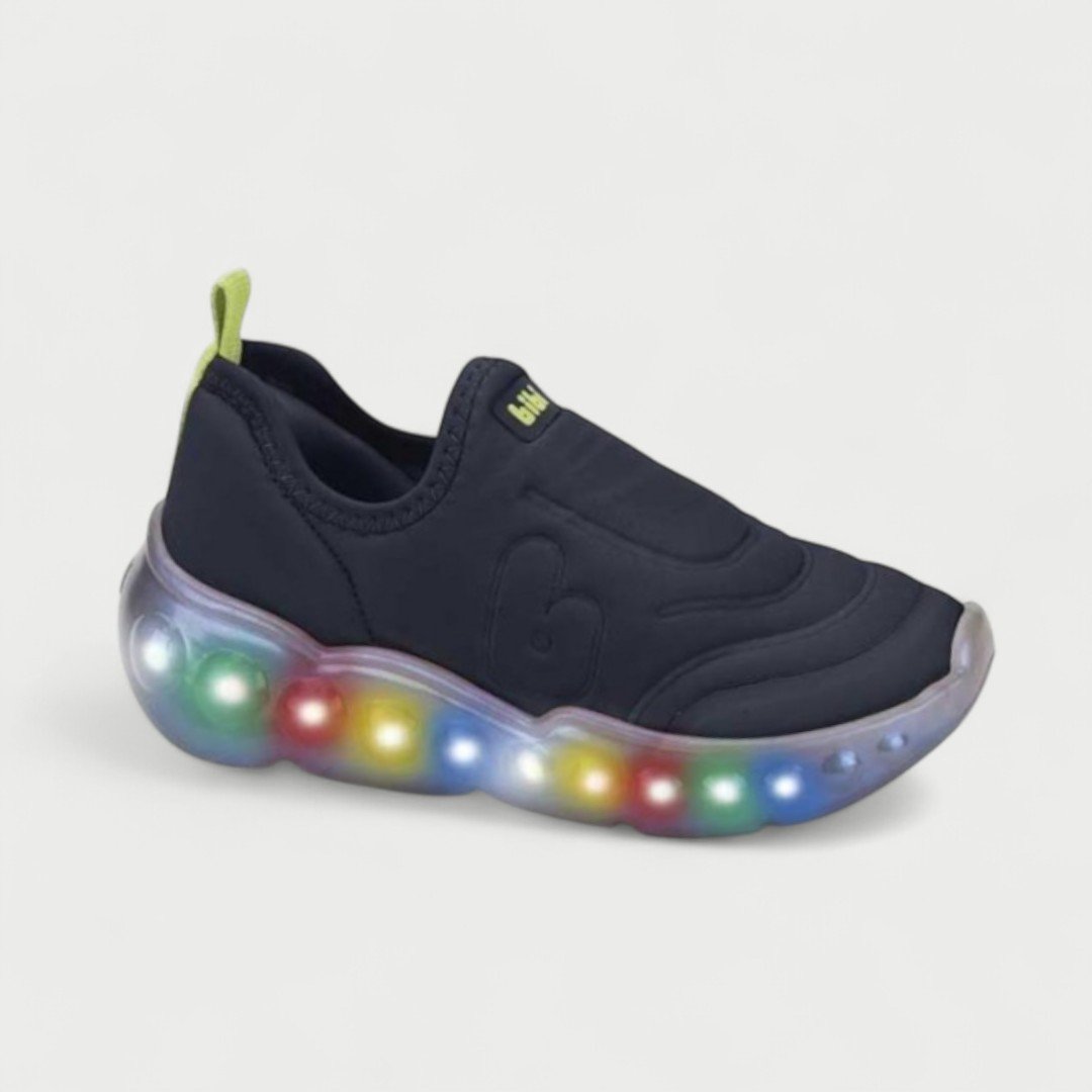 Tênis Infantil De Luz Bibi Roller Celebration 3.0 Marinho