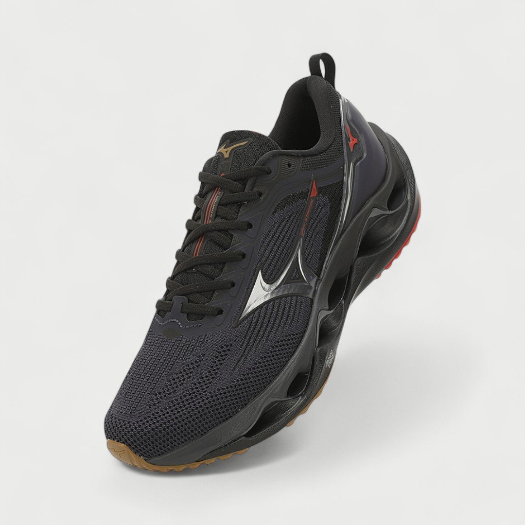 Tênis De Corrida Masculino Mizuno Wave Stratos 3 Marinho Azul Marinho/Vermelho 2