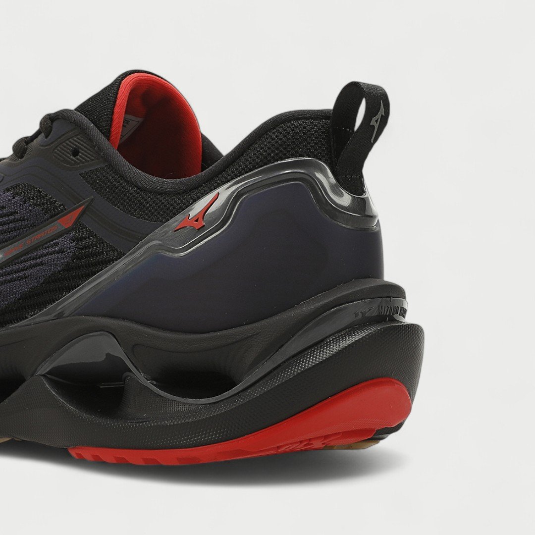 Tênis De Corrida Masculino Mizuno Wave Stratos 3 Marinho Azul Marinho/Vermelho 8