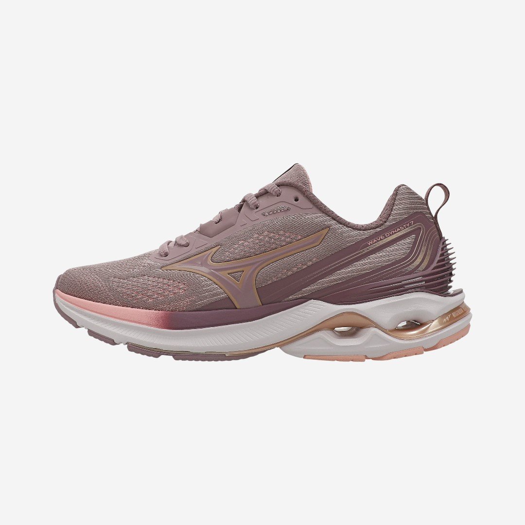 Tênis de Corrida Feminino Mizuno Wave Dynasty 7 Lavanda