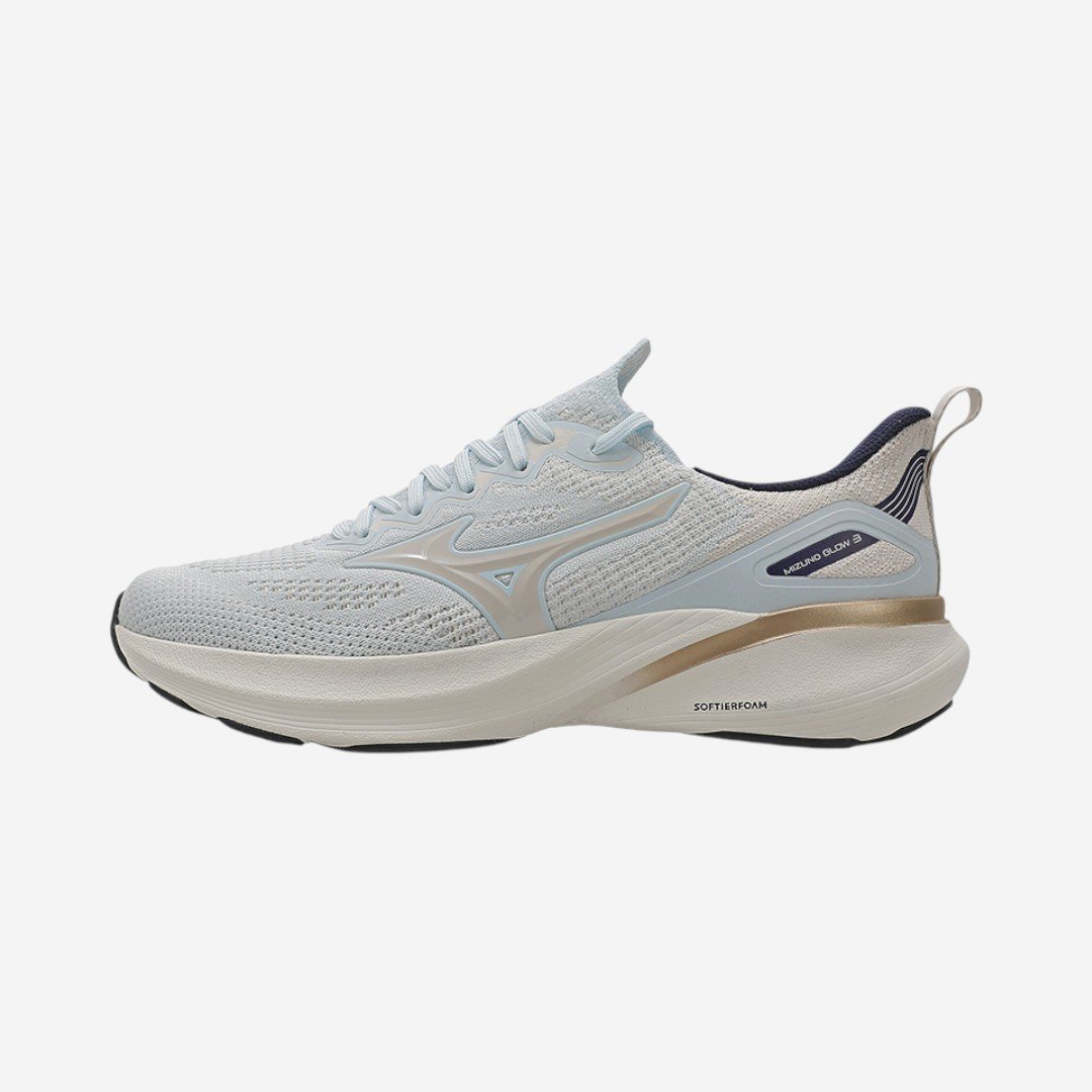 Tênis De Corrida Mizuno Glow 3 Feminino Azul Claro