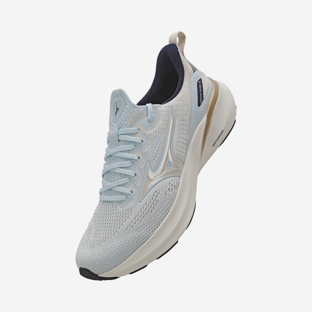 Tênis De Corrida Mizuno Glow 3 Feminino Azul Claro Azul Claro 2