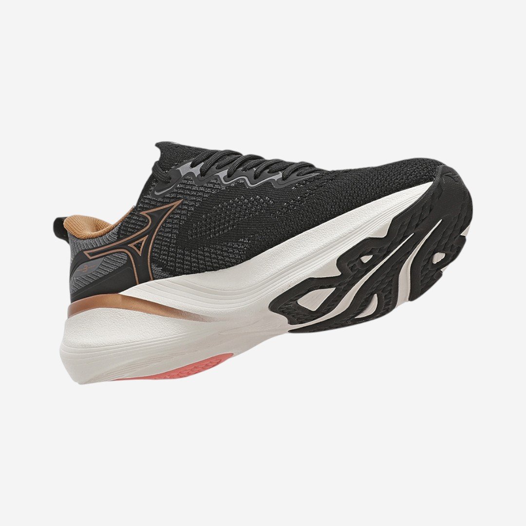 Tênis De Corrida Mizuno Glow 3 Feminino Preto Preto/Bronze 7