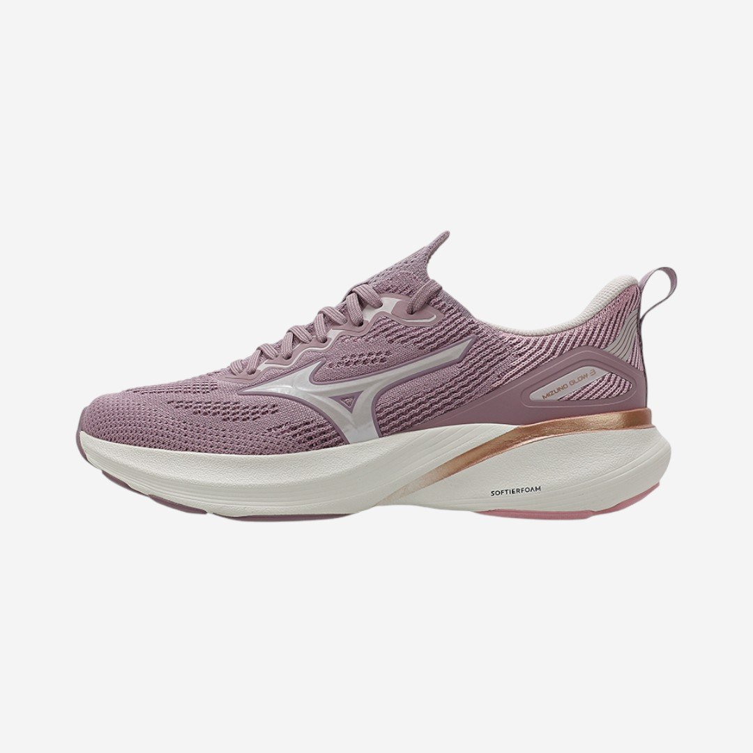 Tênis De Corrida Mizuno Glow 3 Feminino Lavanda