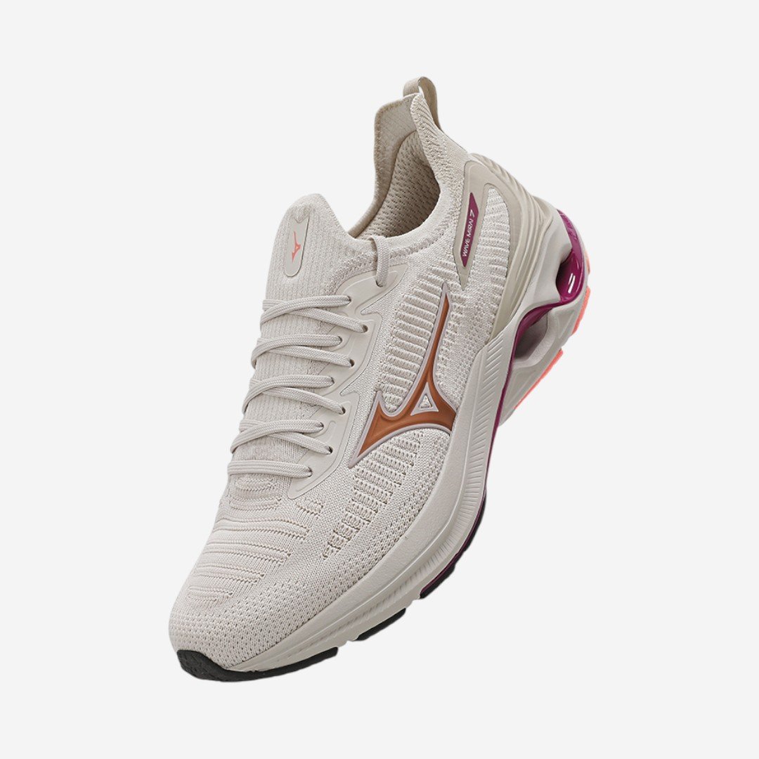 Tênis de Corrida Feminino Mizuno Wave Mirai 7 Arenito Arenito/Bronze 2