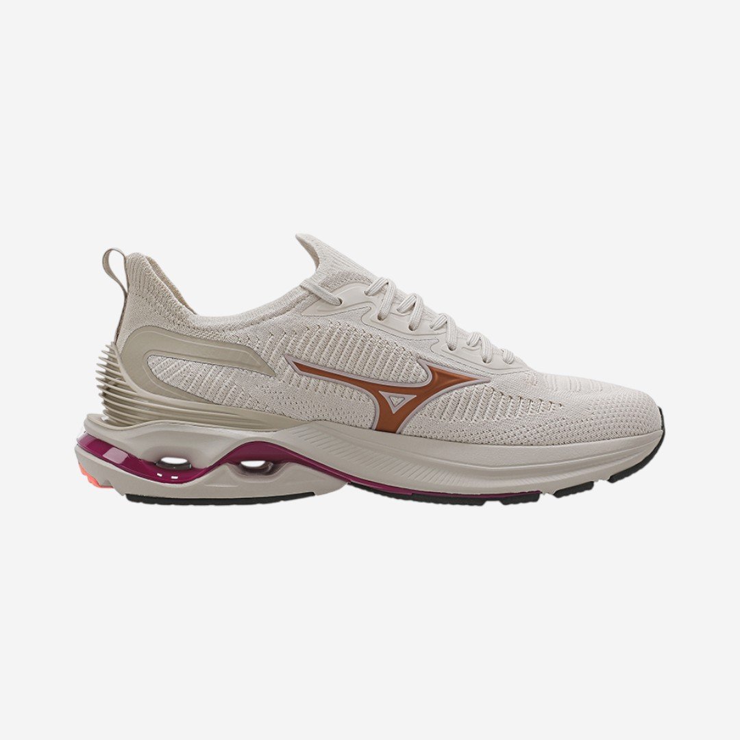 Tênis de Corrida Feminino Mizuno Wave Mirai 7 Arenito Arenito/Bronze 4