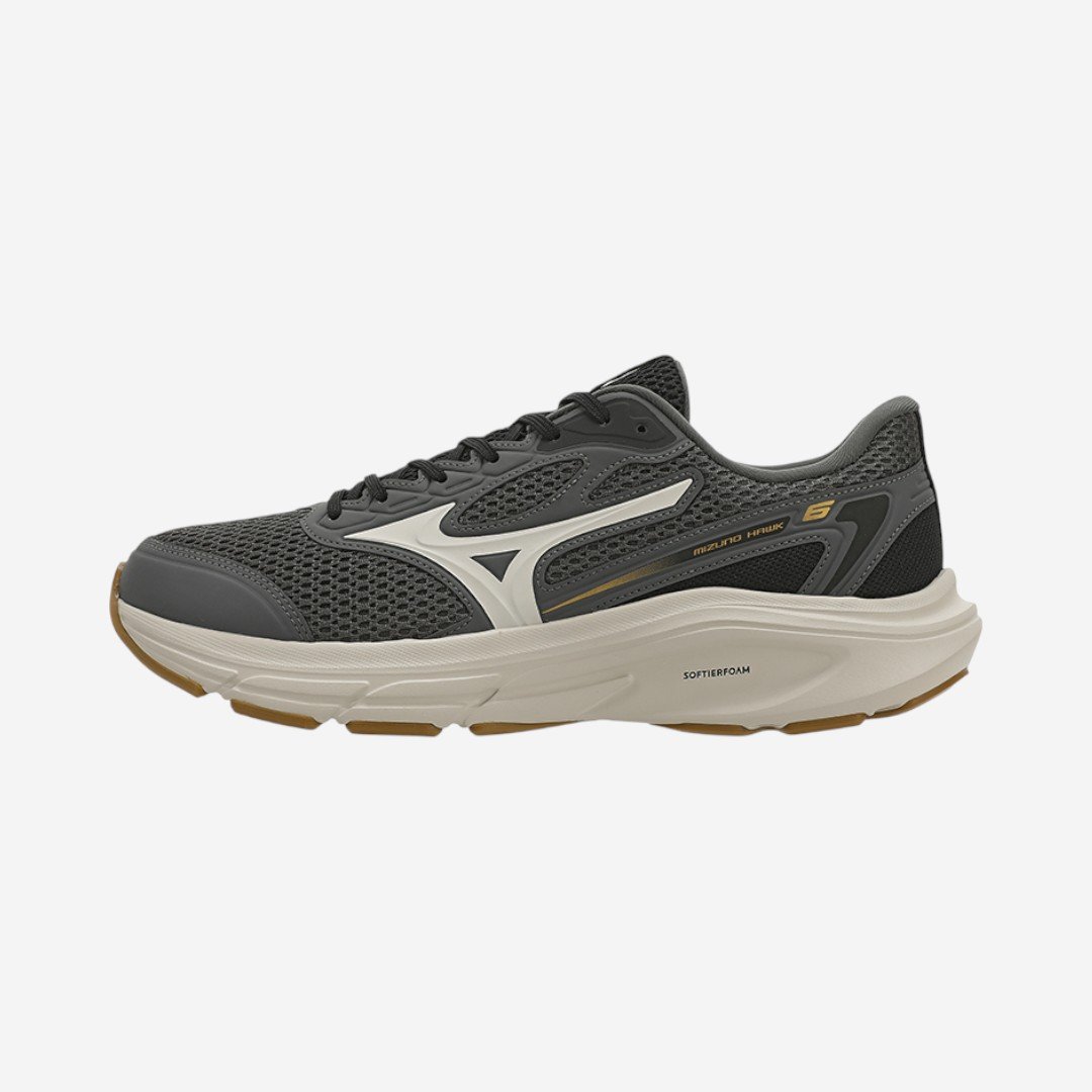 Tênis de Corrida Masculino Mizuno Hawk 6 Cinza
