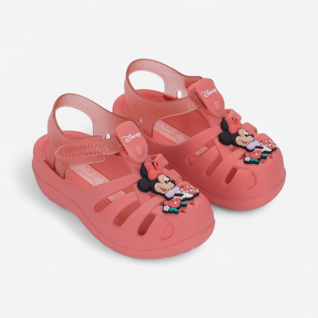Sandália de Bebê Rosa Minnie Disney Magic Grendene Kids Rosa 2