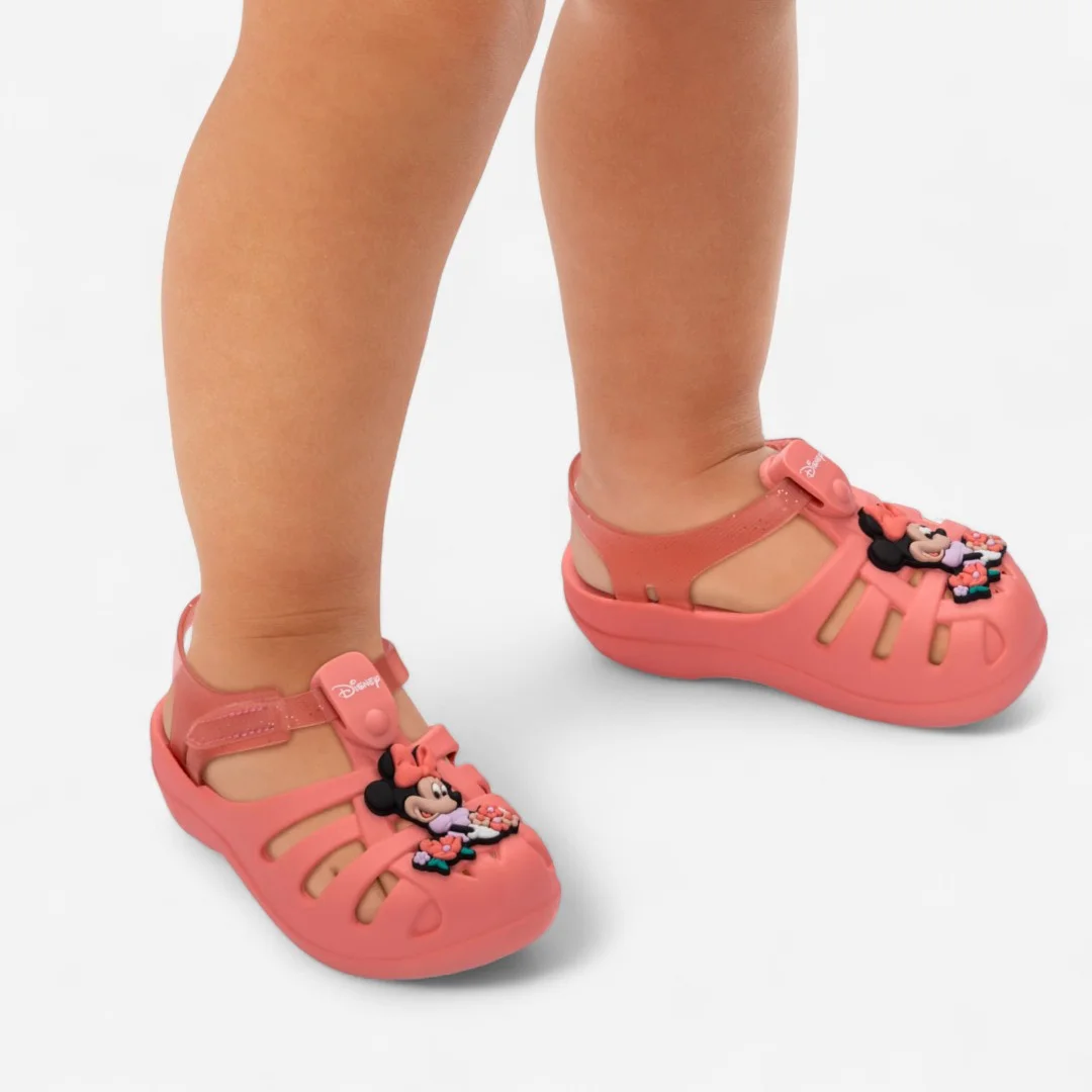 Sandália de Bebê Rosa Minnie Disney Magic Grendene Kids Rosa 3