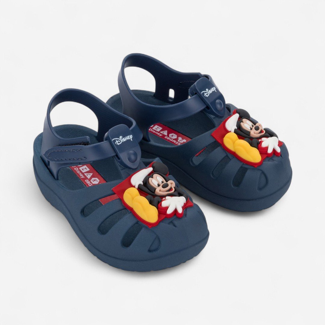 Sandália de Bebê Azul Mickey Disney Magic Grendene Kids Azul Marinho 2