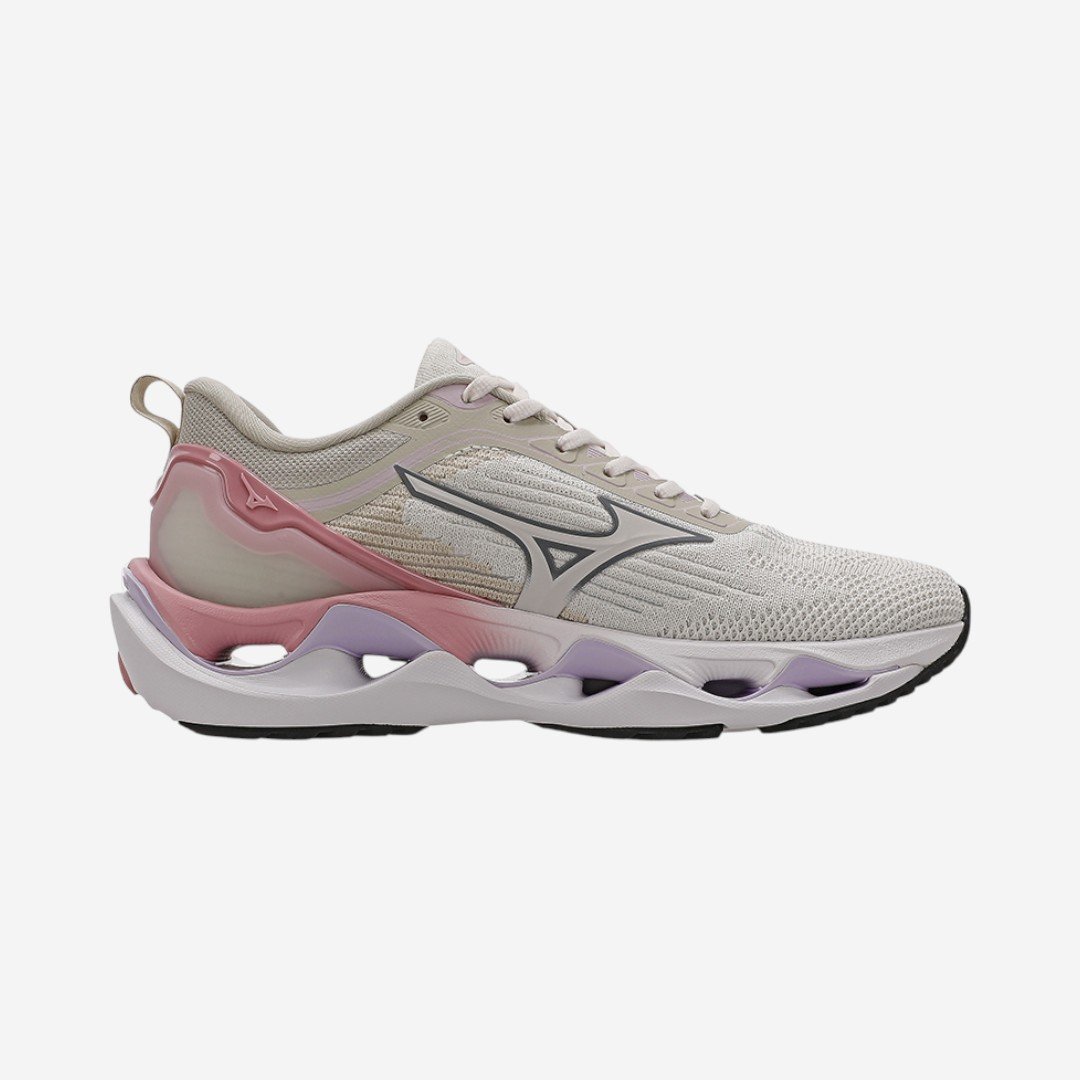 Tênis de Corrida Feminino Mizuno Wave Stratos 3 Arenito Arenito/Peonia 4