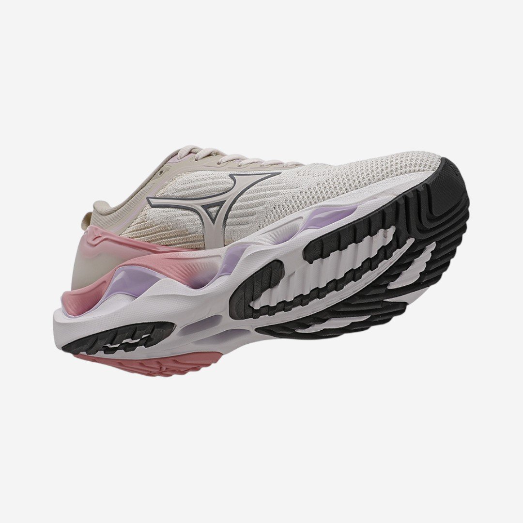 Tênis de Corrida Feminino Mizuno Wave Stratos 3 Arenito Arenito/Peonia 7