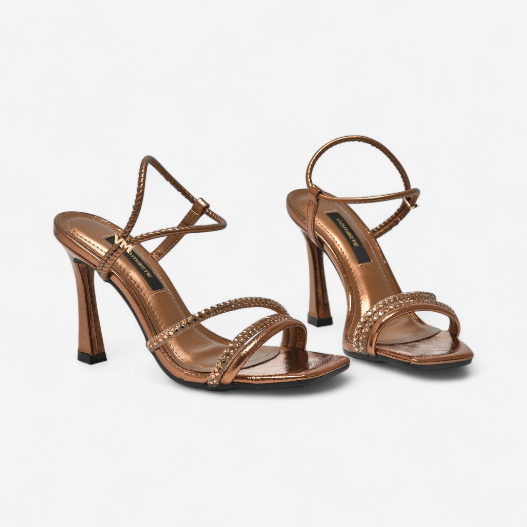 Sandália Via Marte Salto Taça Cobre Cobre 4
