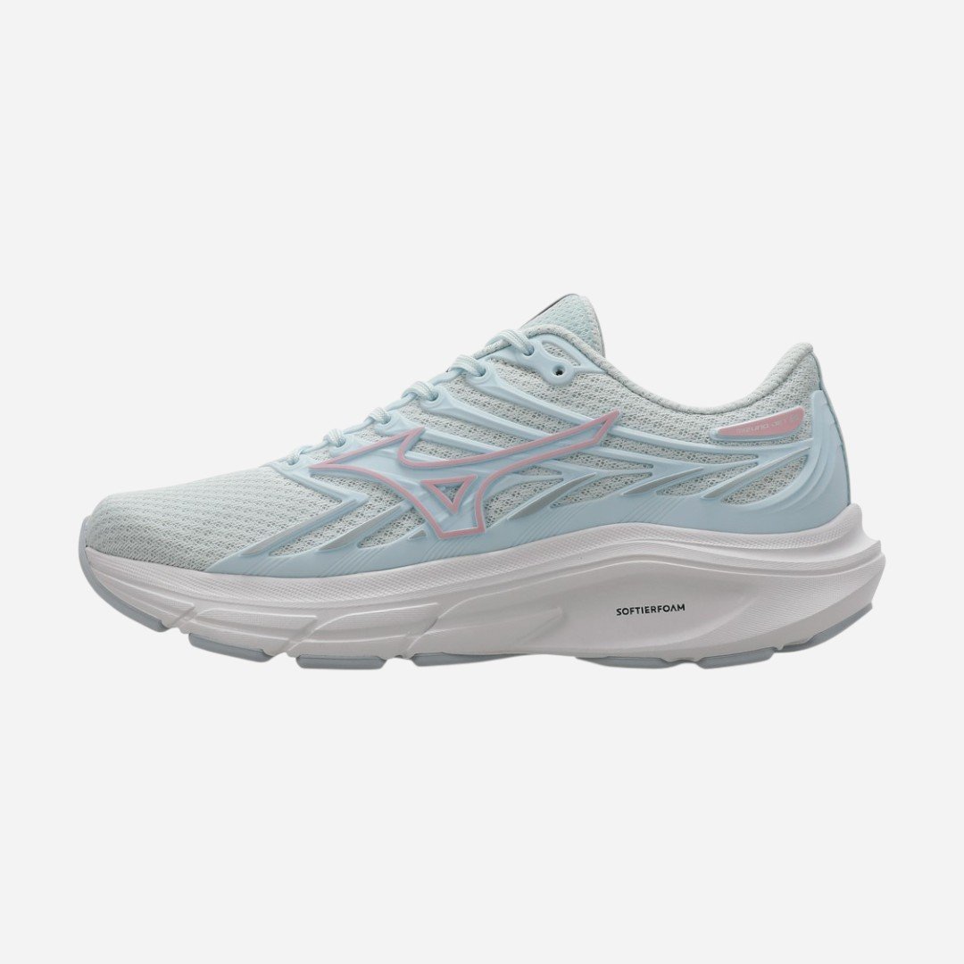 Tênis De Corrida Feminino Mizuno Jet 8 Azul Claro