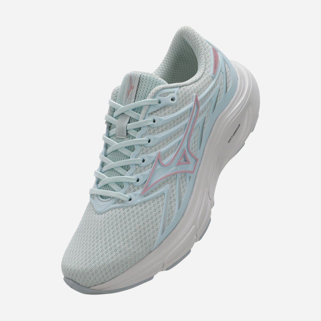 Tênis De Corrida Feminino Mizuno Jet 8 Azul Claro Azul Claro 2