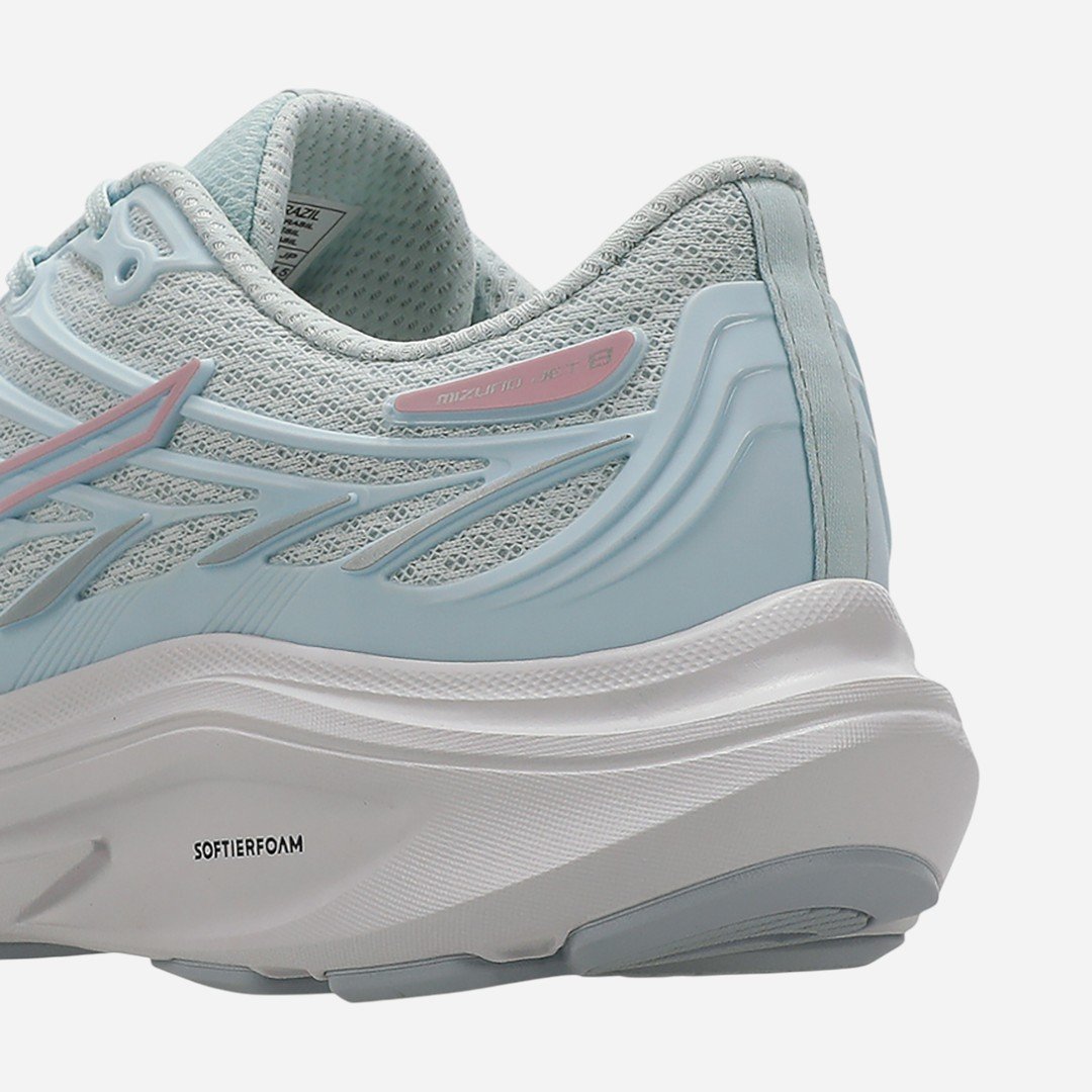 Tênis De Corrida Feminino Mizuno Jet 8 Azul Claro Azul Claro 8