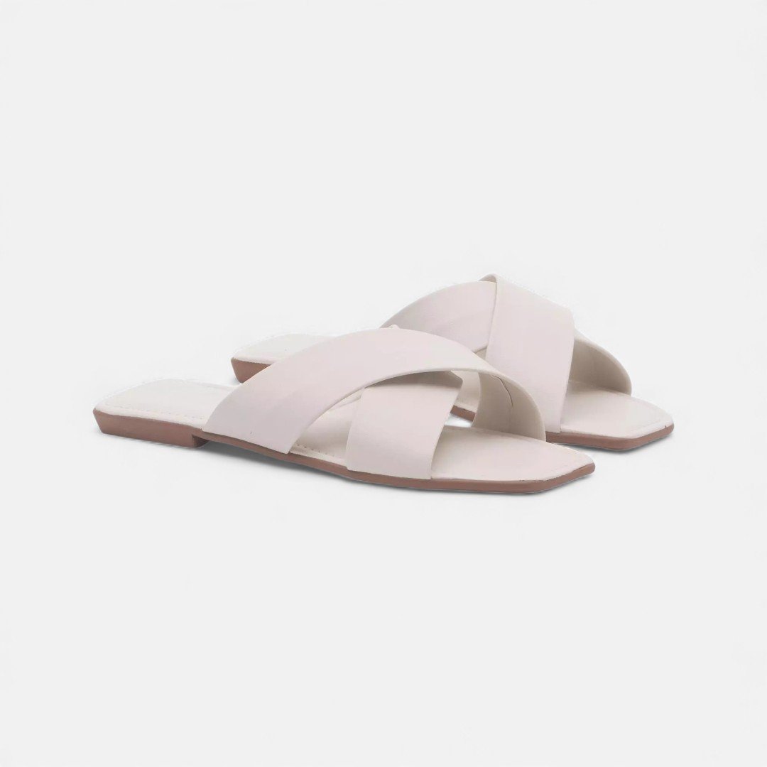 Chinelo Rasteira Sonho Dos Pés Napa Off White Branco 2