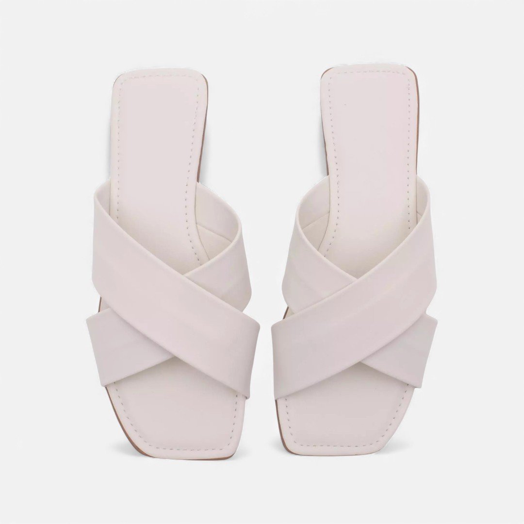 Chinelo Rasteira Sonho Dos Pés Napa Off White Branco 3