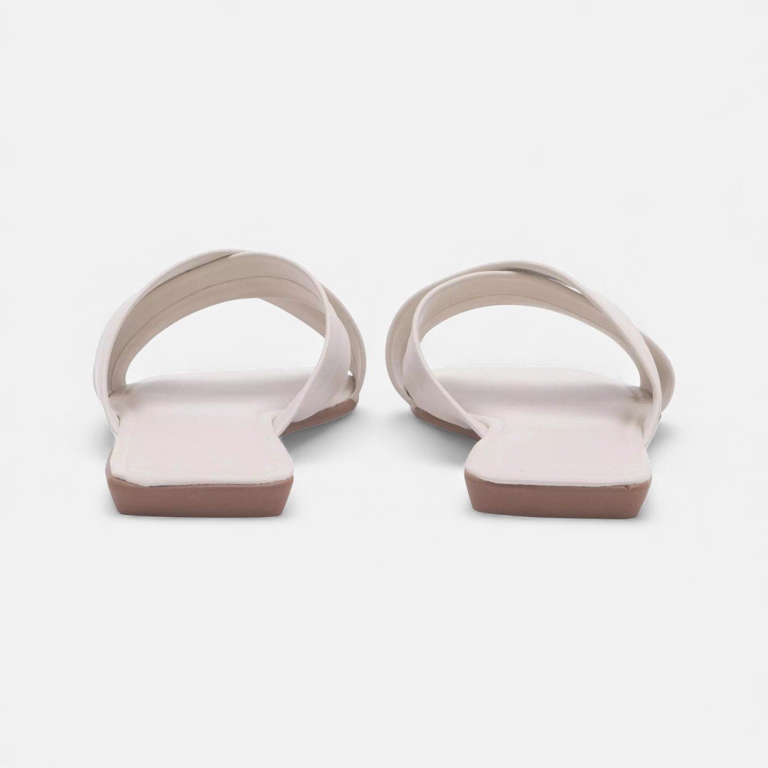 Chinelo Rasteira Sonho Dos Pés Napa Off White Branco 4