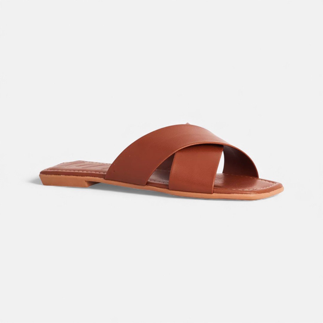 Chinelo Rasteira Sonho Dos Pés Napa Marrom Marrom 2