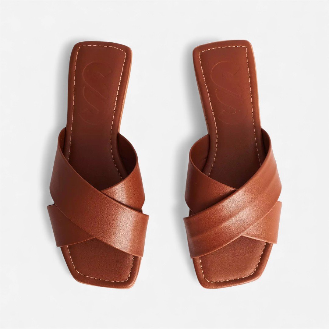 Chinelo Rasteira Sonho Dos Pés Napa Marrom Marrom 3