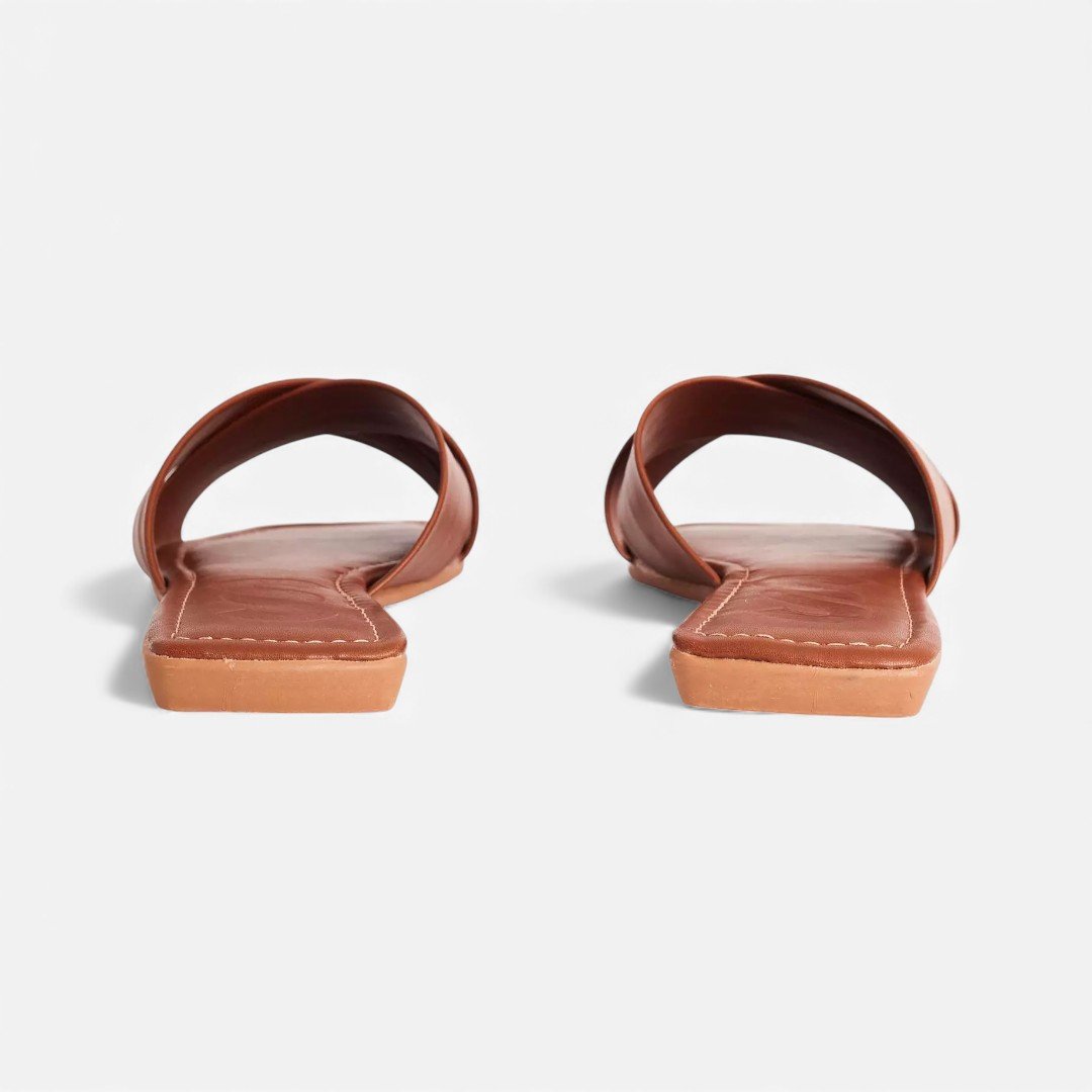 Chinelo Rasteira Sonho Dos Pés Napa Marrom Marrom 4