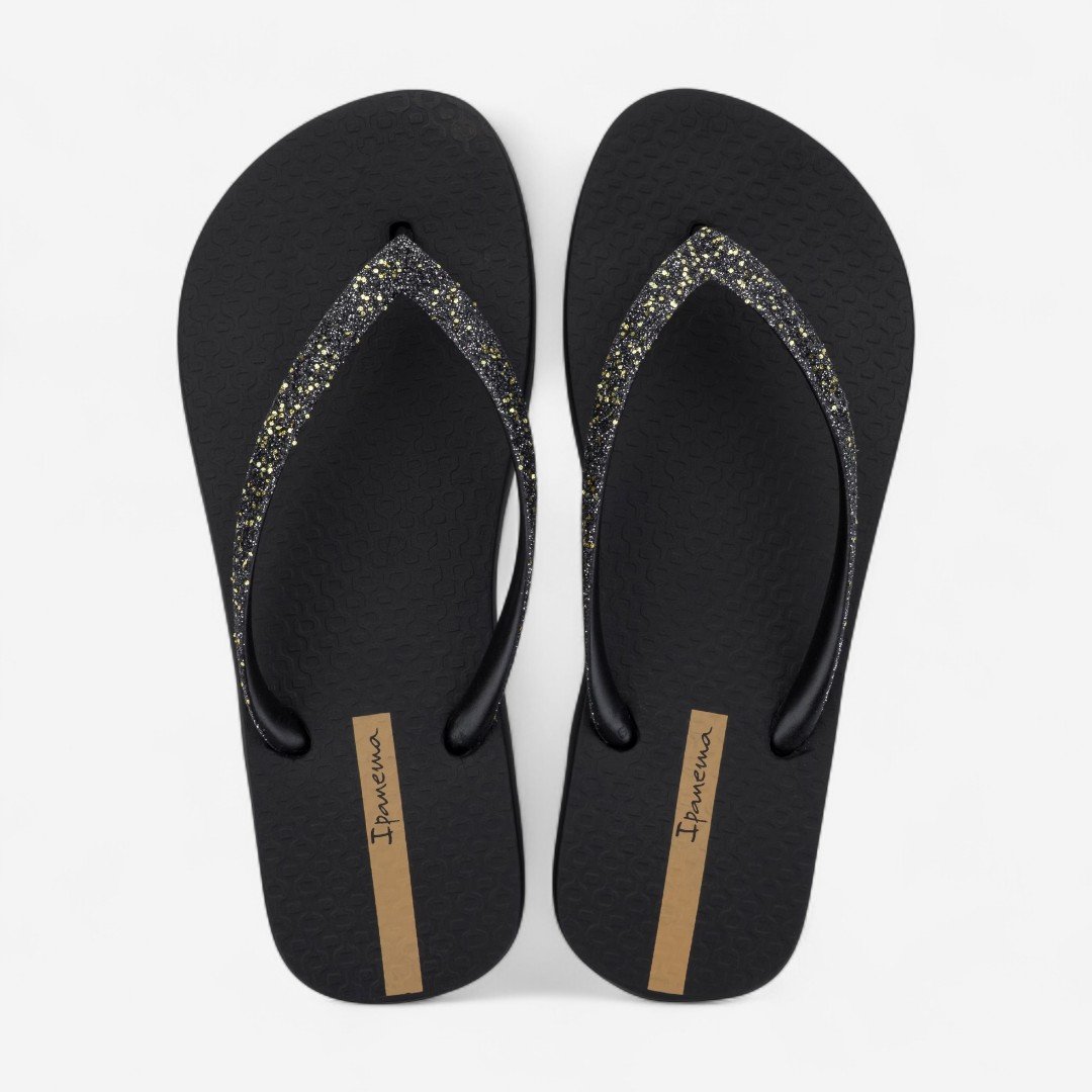 Chinelo De Dedo Power Glitter Ipanema Preto Preto/Glitter 3