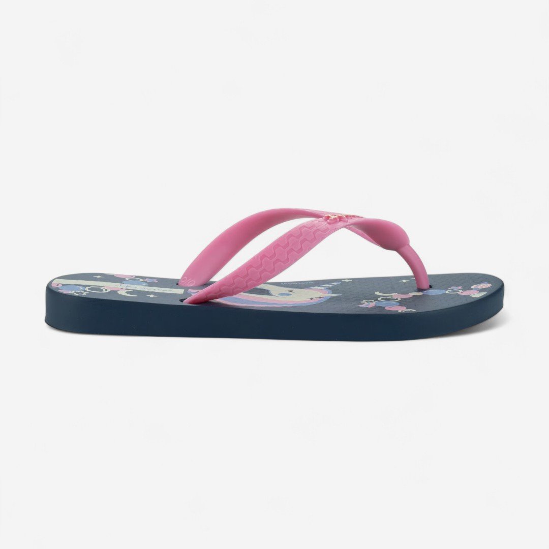 Chinelo Ipanema Fantasia Infantil Unicórnio Azul Azul/Rosa 3