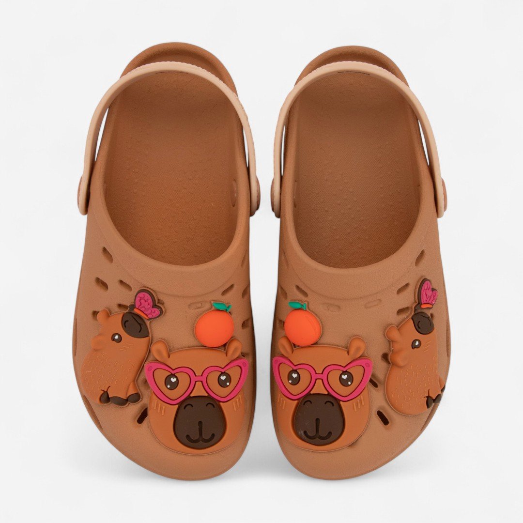 Babuche Infantil Capivara Hype Grendene Kids Marrom Marrom 2
