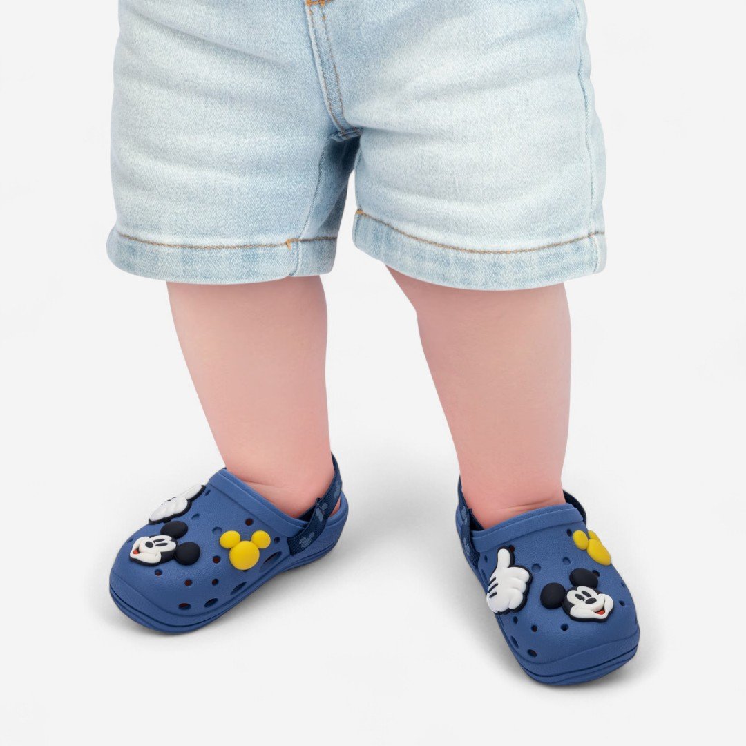 Babuche De Bebê Disney Mickey Moments II Grendene Kids Azul Azul 4