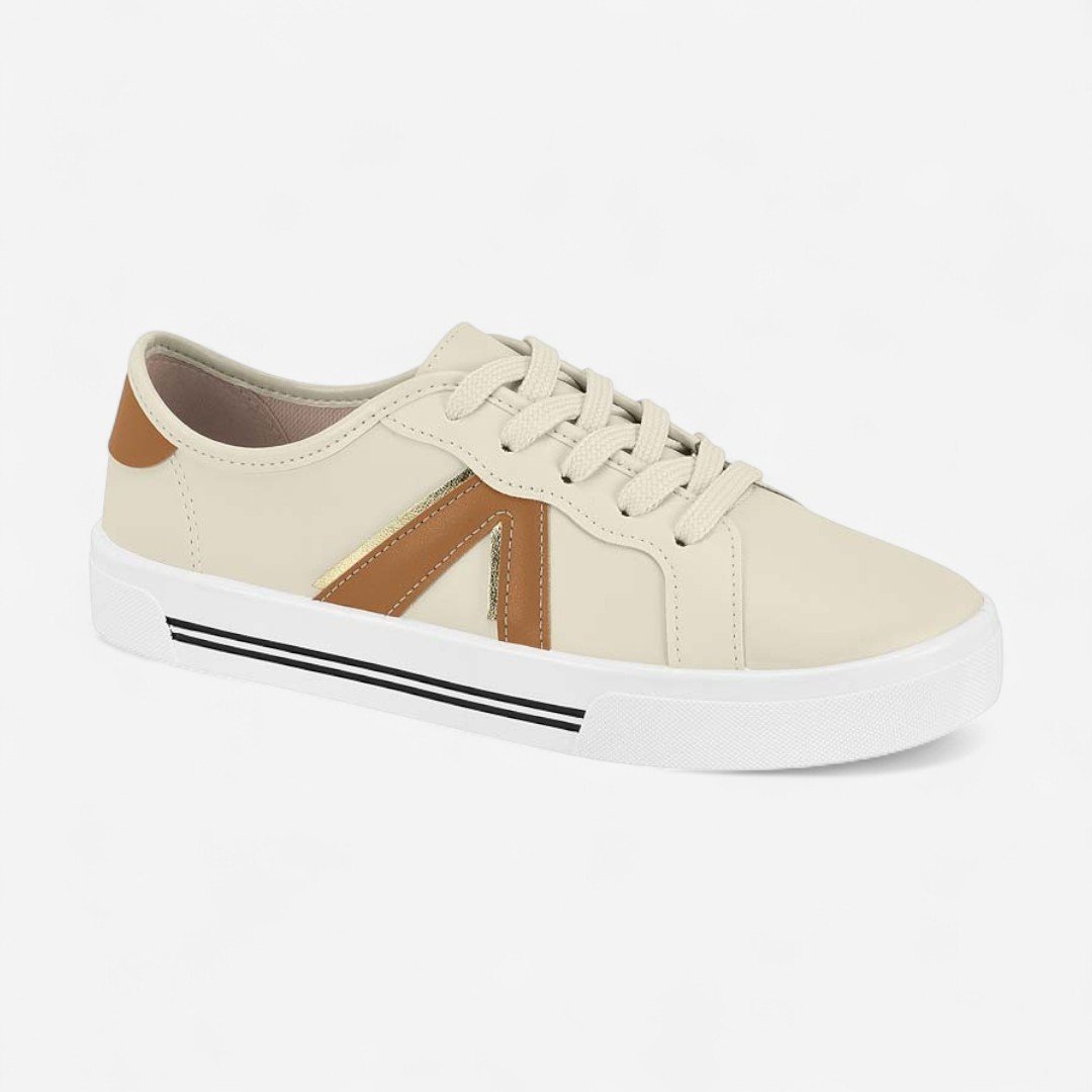 Tênis Moleca Casual Feminino Off White