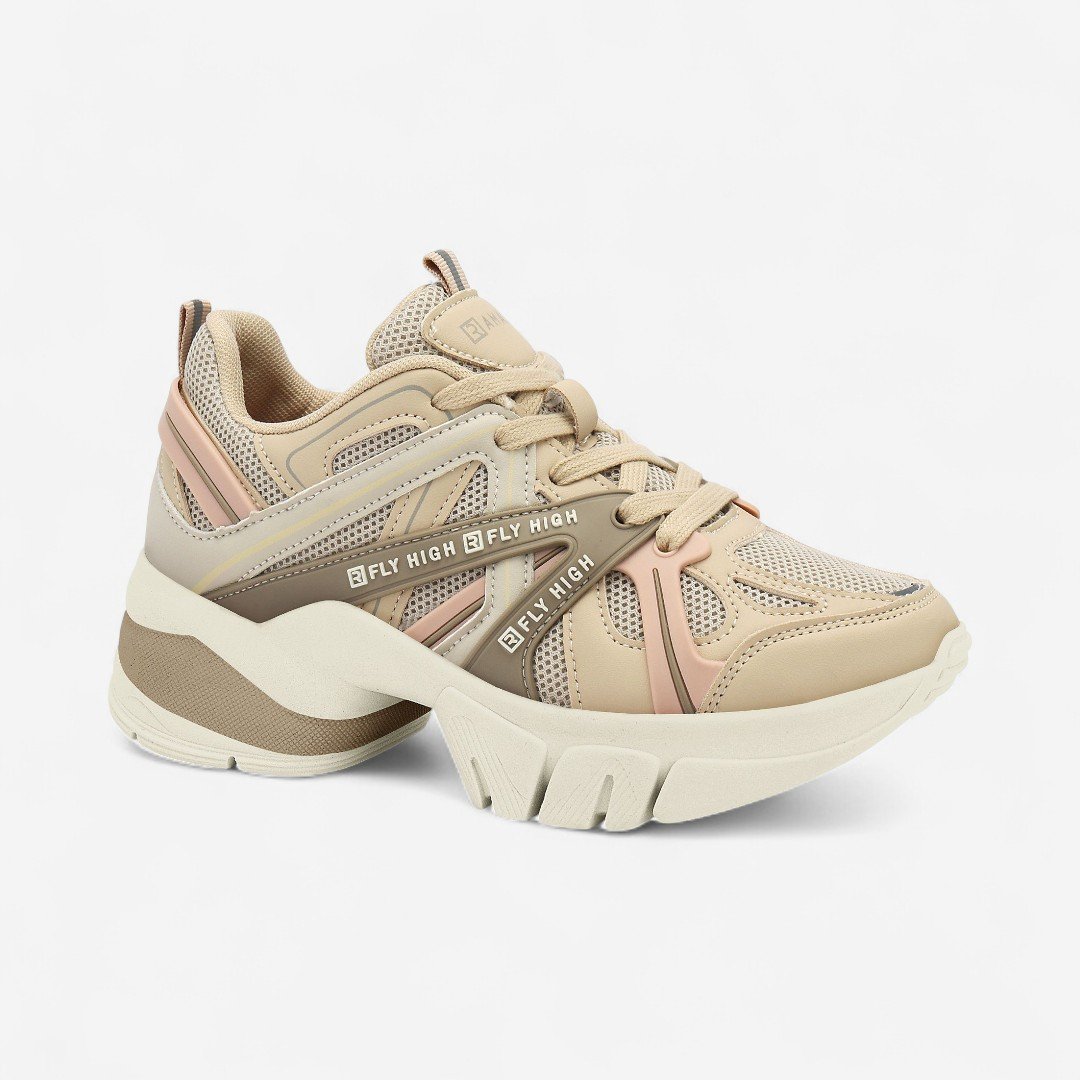 Tênis Ramarim Casual Plataforma Natural Bege 2