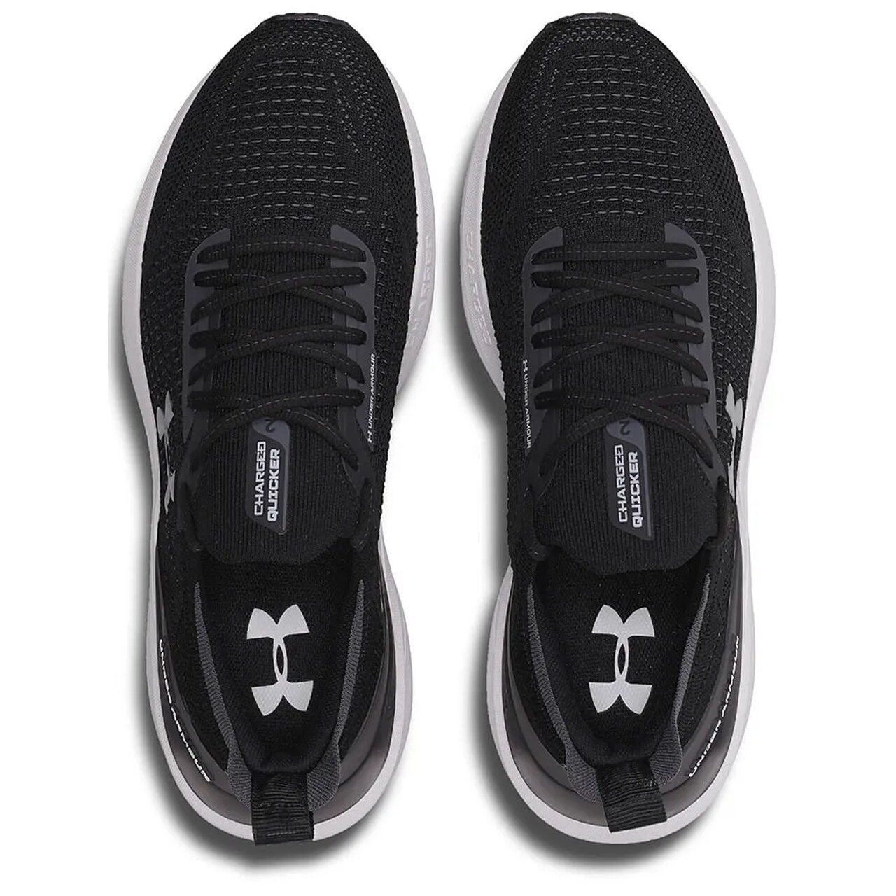 Tênis de Corrida Under Armour Charged Quicker 2 Preto Preto/Prata 3