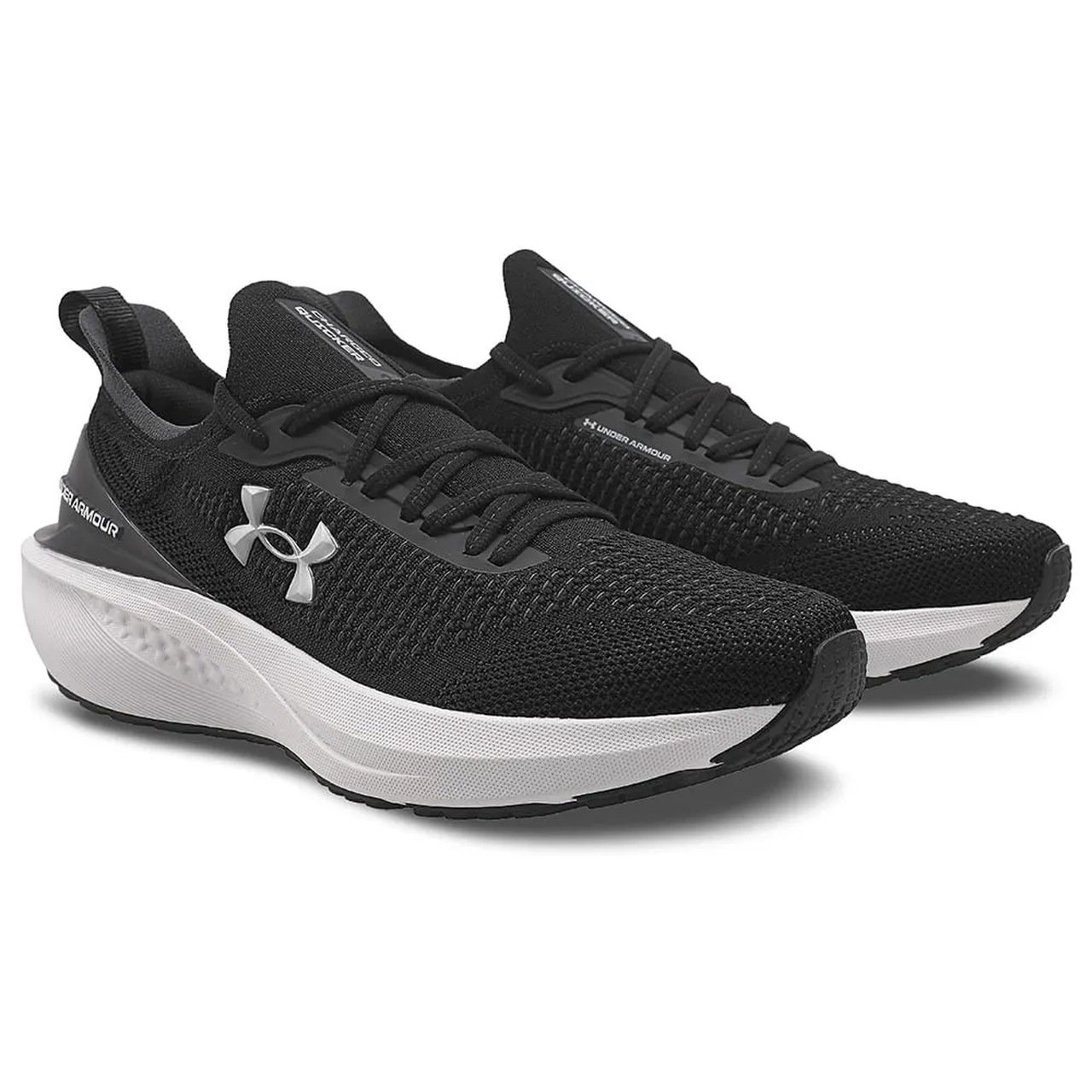 Tênis de Corrida Under Armour Charged Quicker 2 Preto Preto/Prata 2
