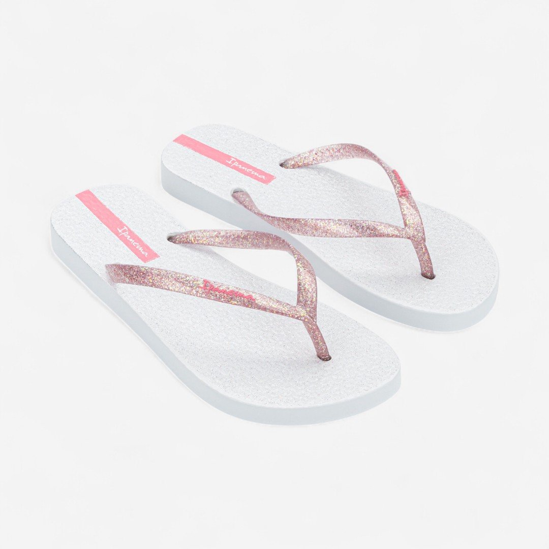 Chinelo Ipanema Glitter Feminino Branco
