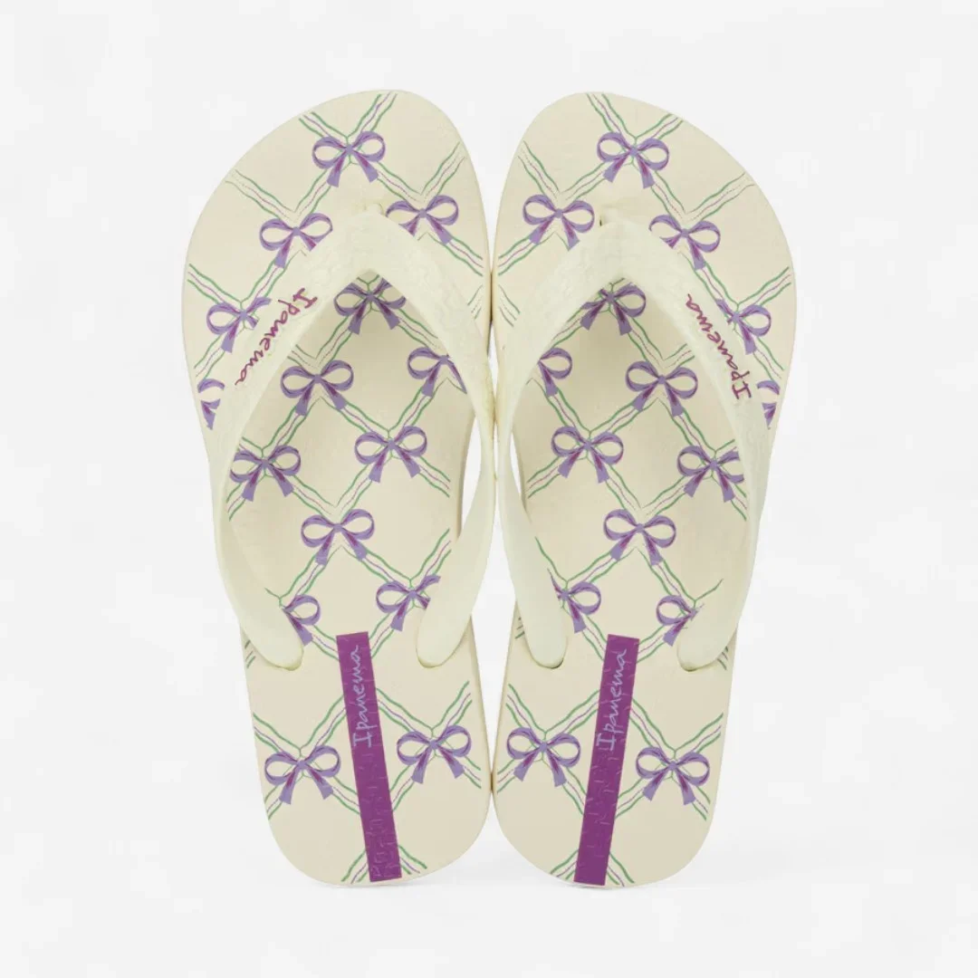 Chinelo Ipanema Happy Bege Bege/Lilás 2
