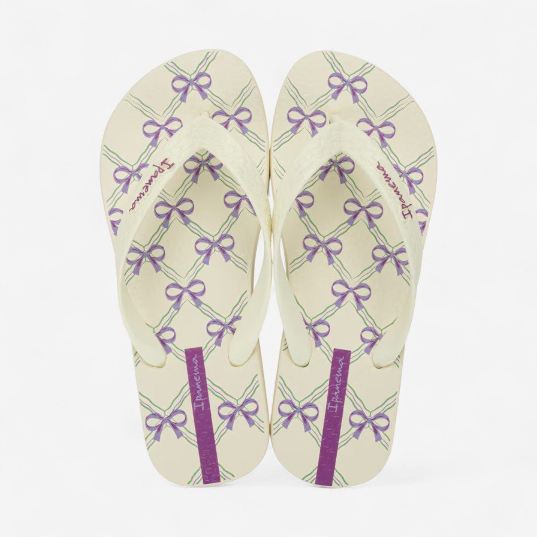 Chinelo Ipanema Happy Bege Bege/Lilás 2