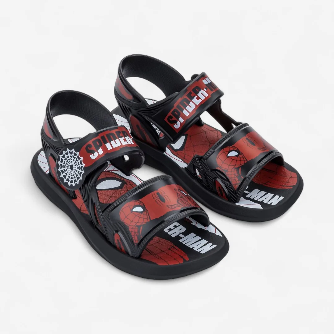 Sandália Infantil Preta Homem Aranha Adventure Bag Grendene Kids Preto/Vermelho 5