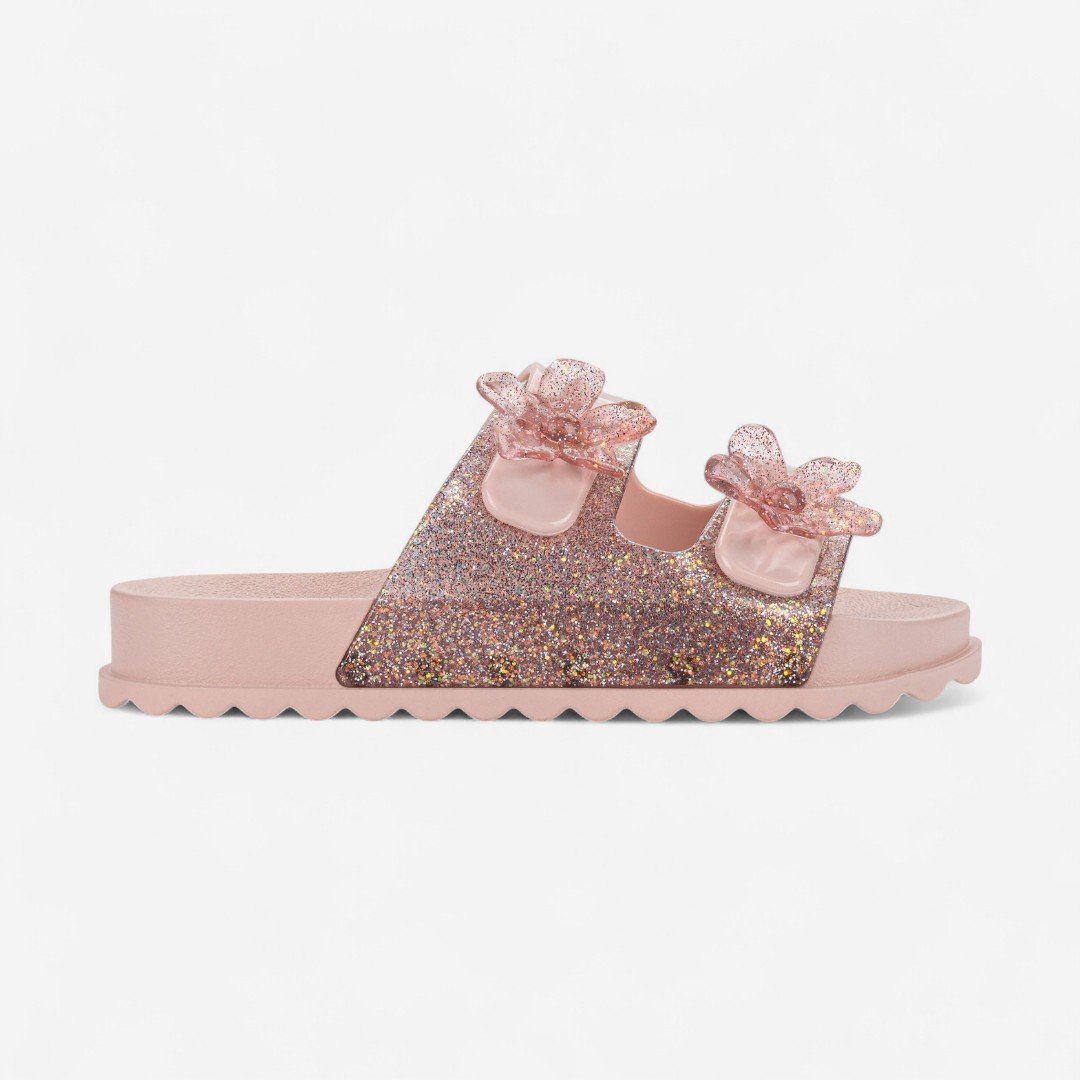 Sandália Infantil Zaxy Partner Flowers Nude Claro