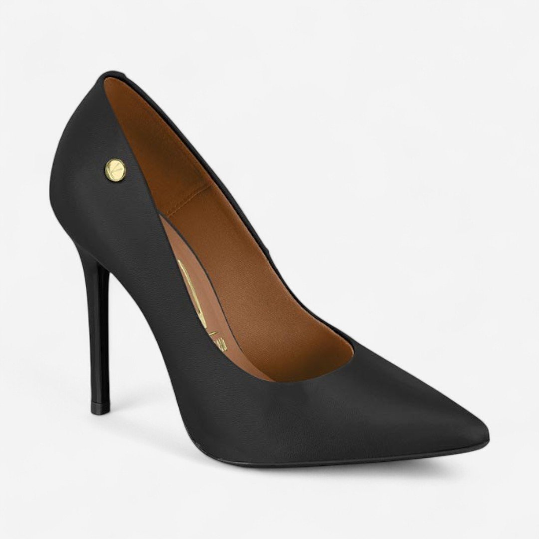Sapato Scarpin Vizzano Napa Preto