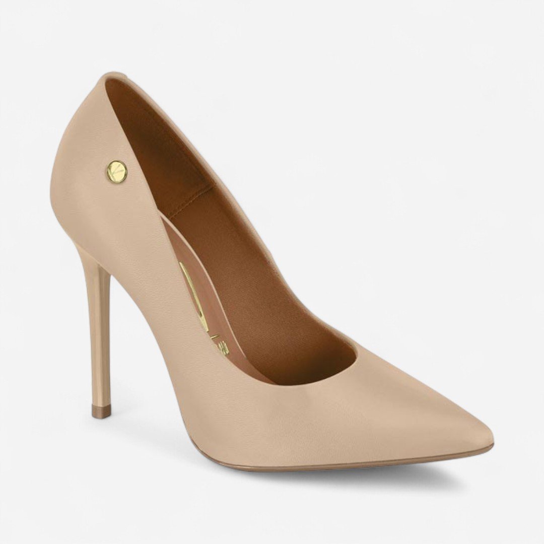 Sapato Scarpin Vizzano Napa Bege