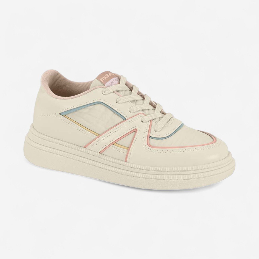 Tênis Casual Moleca Off White
