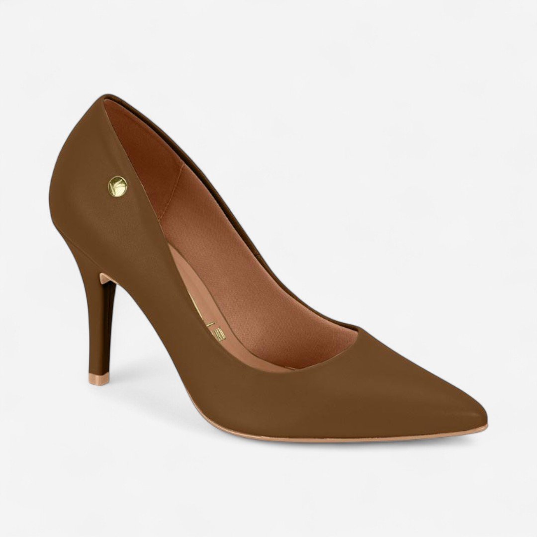 Sapato Scarpin Vizzano Salto Alto Marrom