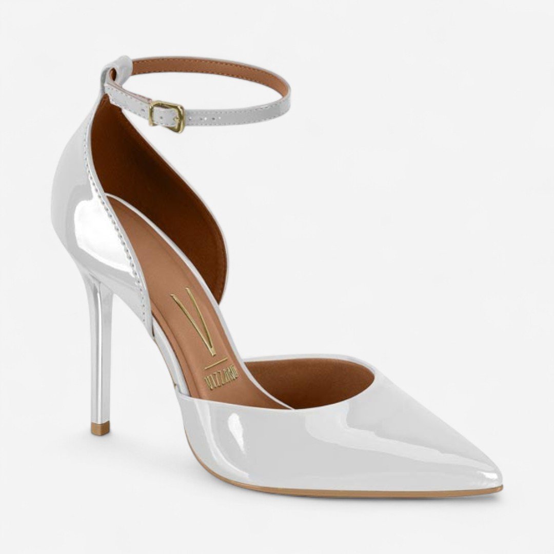 Sapato Scarpin Vizzano Verniz Branco
