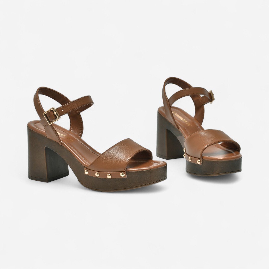 Sandália Plataforma Via Marte Marrom Marrom 3