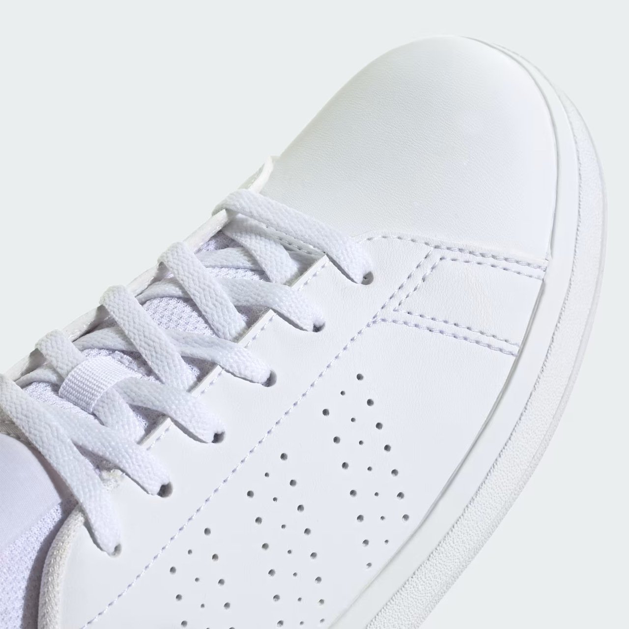 Tênis Adidas Advantage Base 2.0 Infantil Branco Branco/Rosa 8